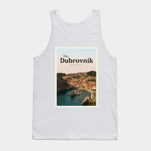 Visit Dubrovnik Tank Top by Mercury Club